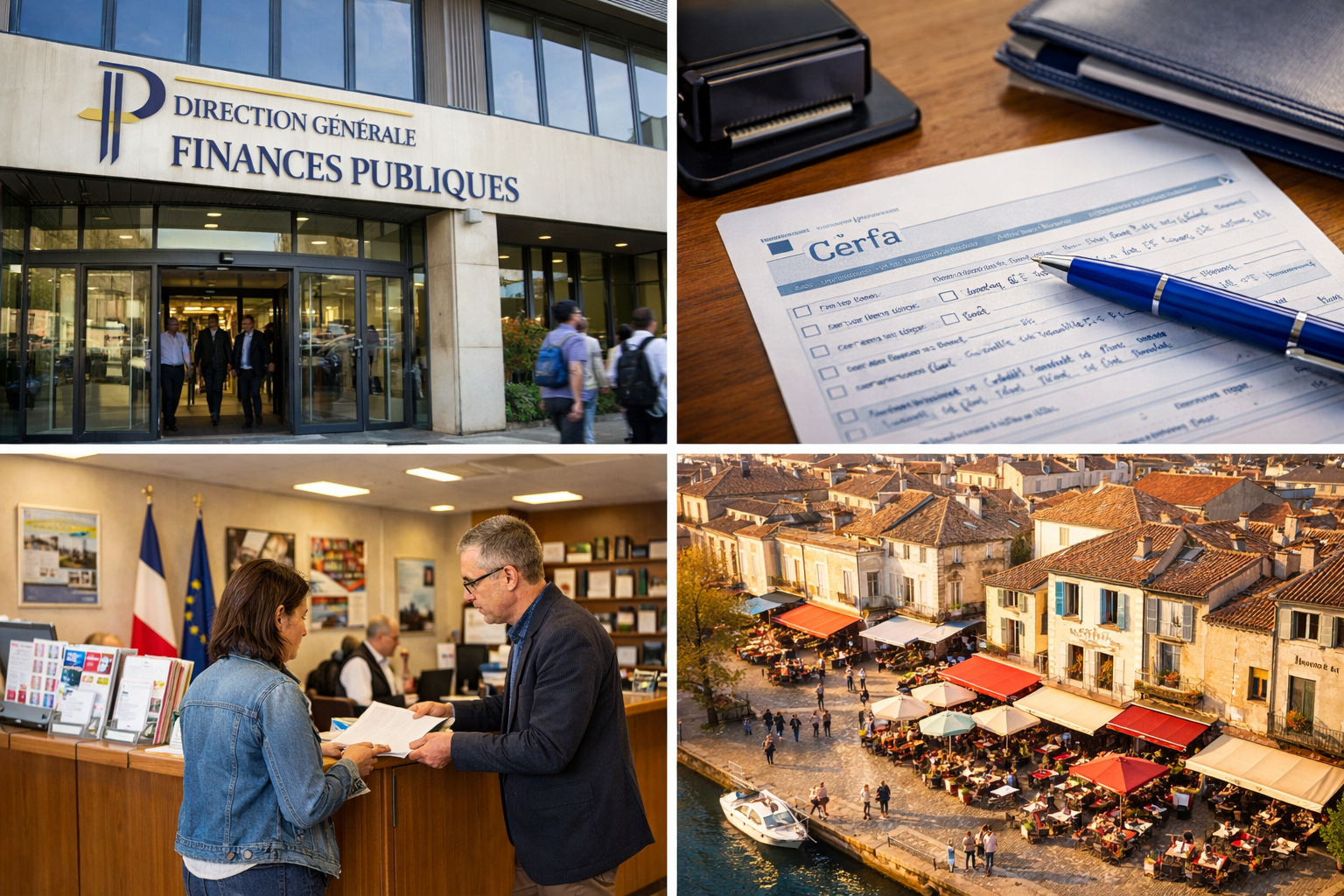 D&eacute;marches d'achat d'une licence 4 : formulaire Cerfa, centre des finances publiques, accueil en mairie et terrasses de restaurants